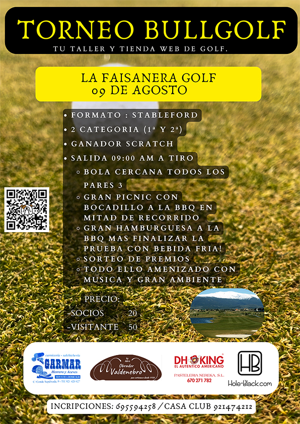 TORNEO BULLGOLF 09 AGOSTO FAISANERA